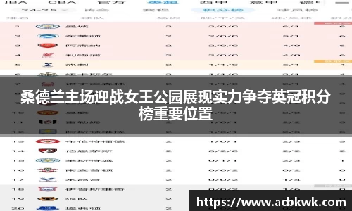 桑德兰主场迎战女王公园展现实力争夺英冠积分榜重要位置